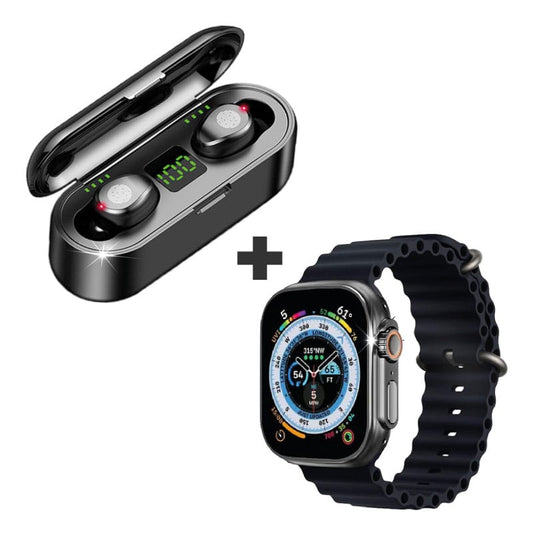 Combo Smartwatch ULTRA & Audífonos Con Powerbank